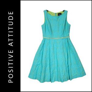 Positive Attitude Women Formal Casual Sleeveless Fit & Flare Dress Size 10